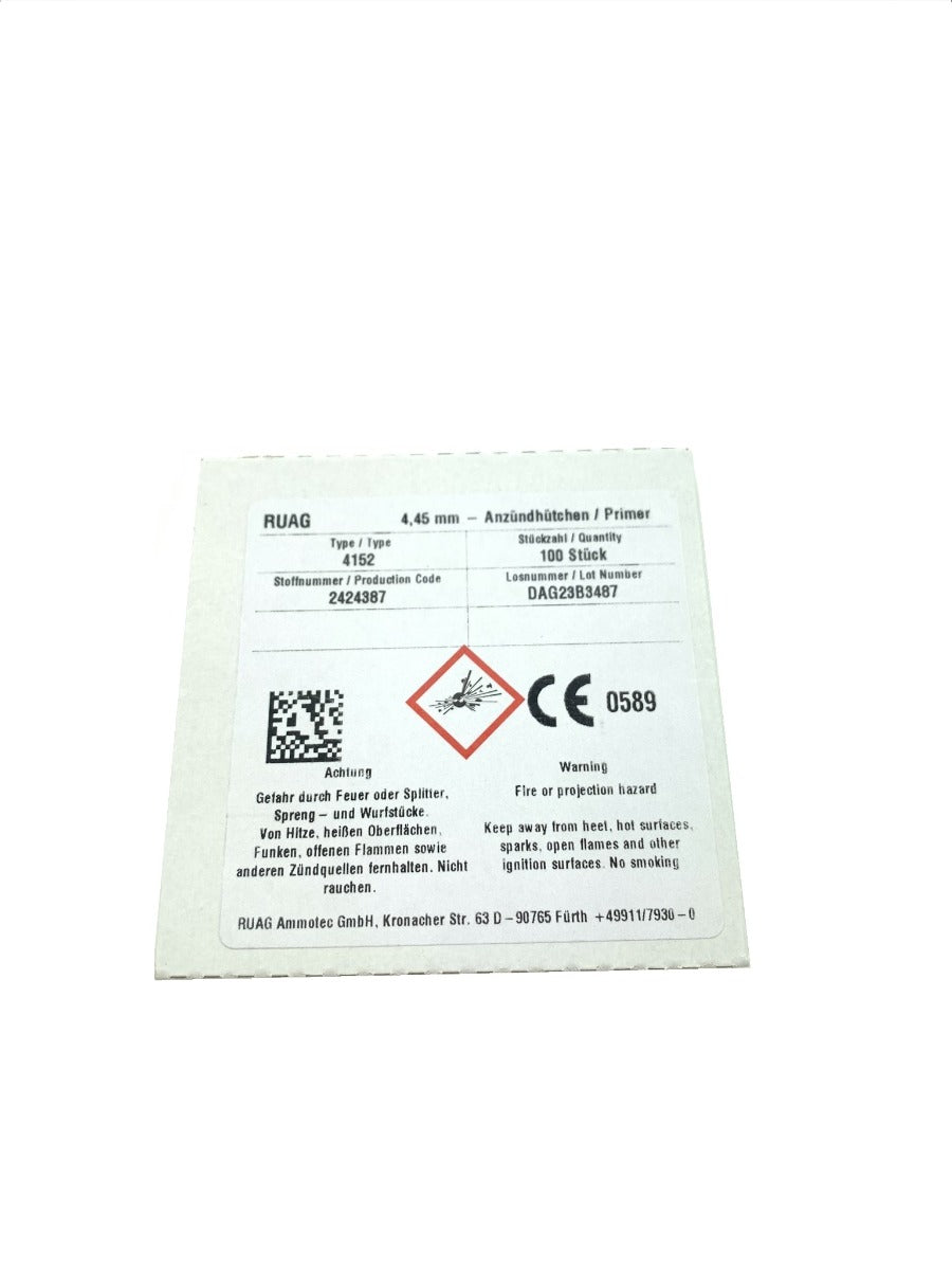 Geco Ruag Small Pistol Primers 100pcs