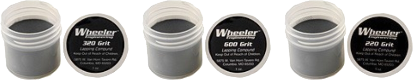 Wheeler Engineering Lapping Compound Kit (1 oz each of 220, 320, 600 Grit Compound)