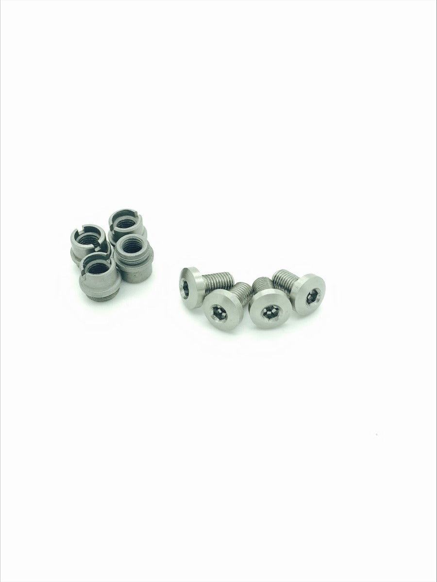 R2 USA 1911 Grip Bushing Set + Screw - Silver