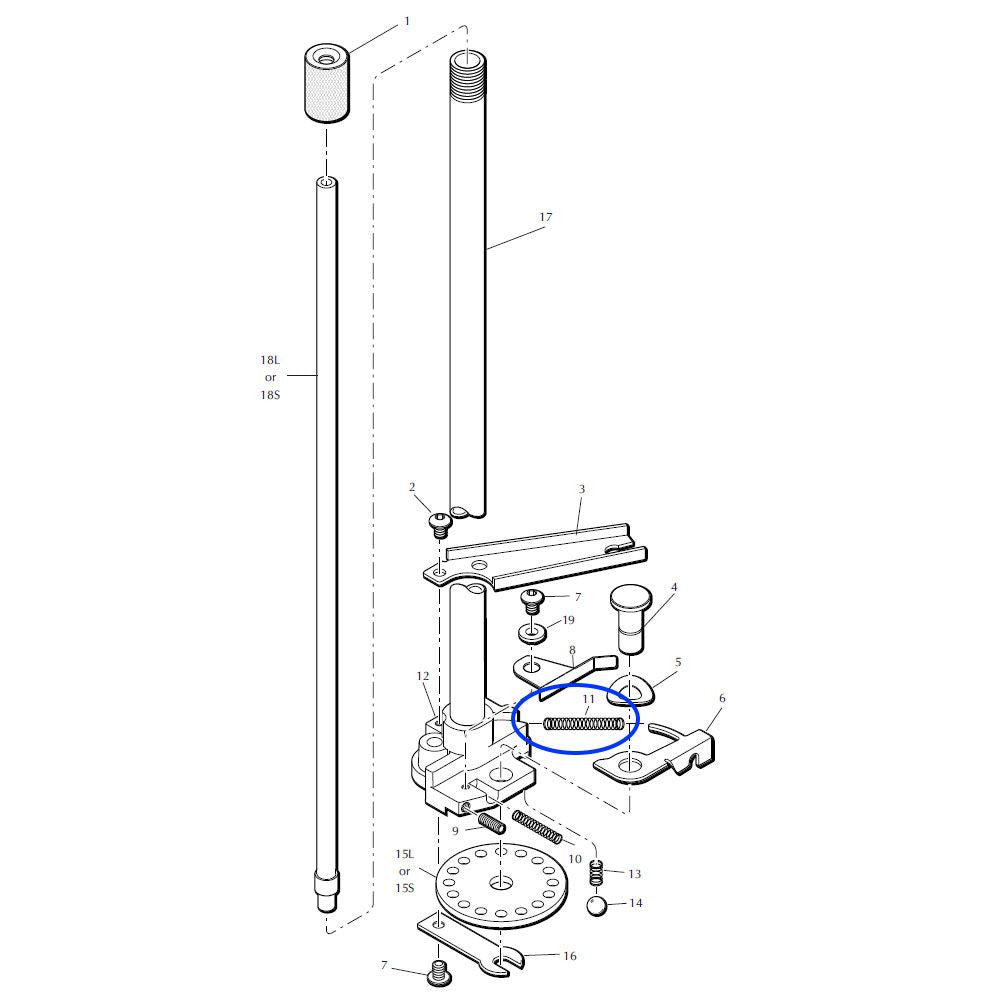 Eemann Tech Dillon XL650/XL750 Indexing Arm Spring