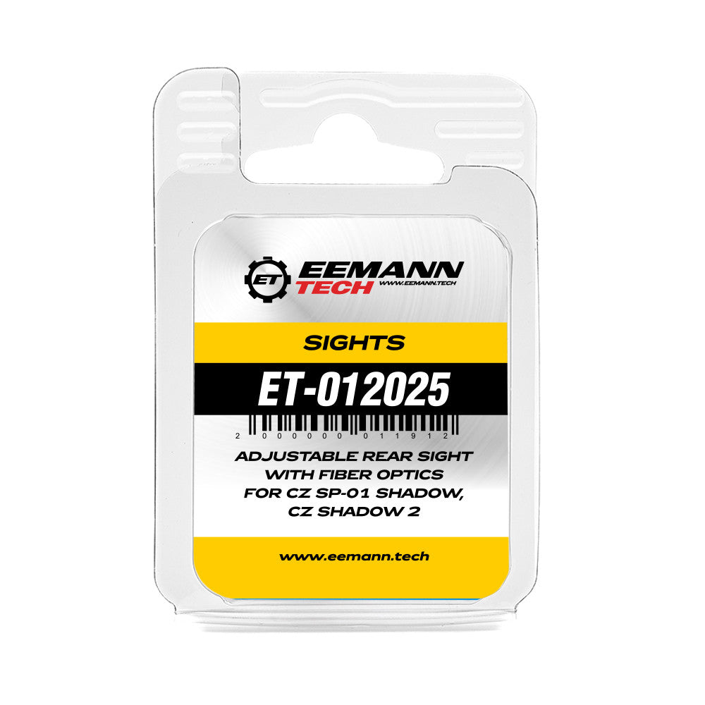 Eemann Tech tacca di mira regolabile con fibra ottica per CZ SP-01 Shadow e Shadow 2