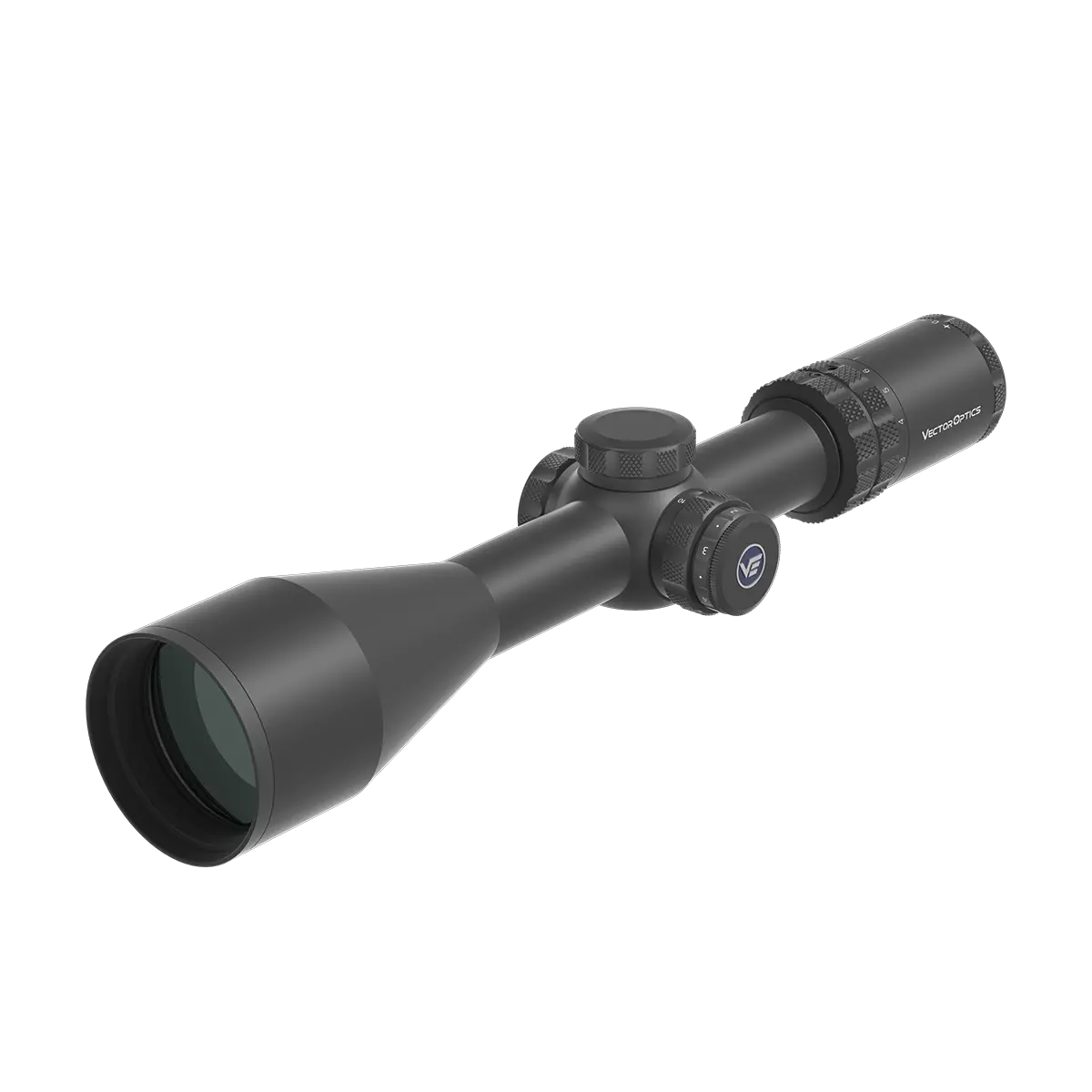 Dettaglio dell'obiettivo da 56 mm del Vector Optics Grizzly 3-18x56i HD