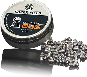 RWS Super Field pallini calibro 4,5 mm (.177) 0,54 g, confezione da 500