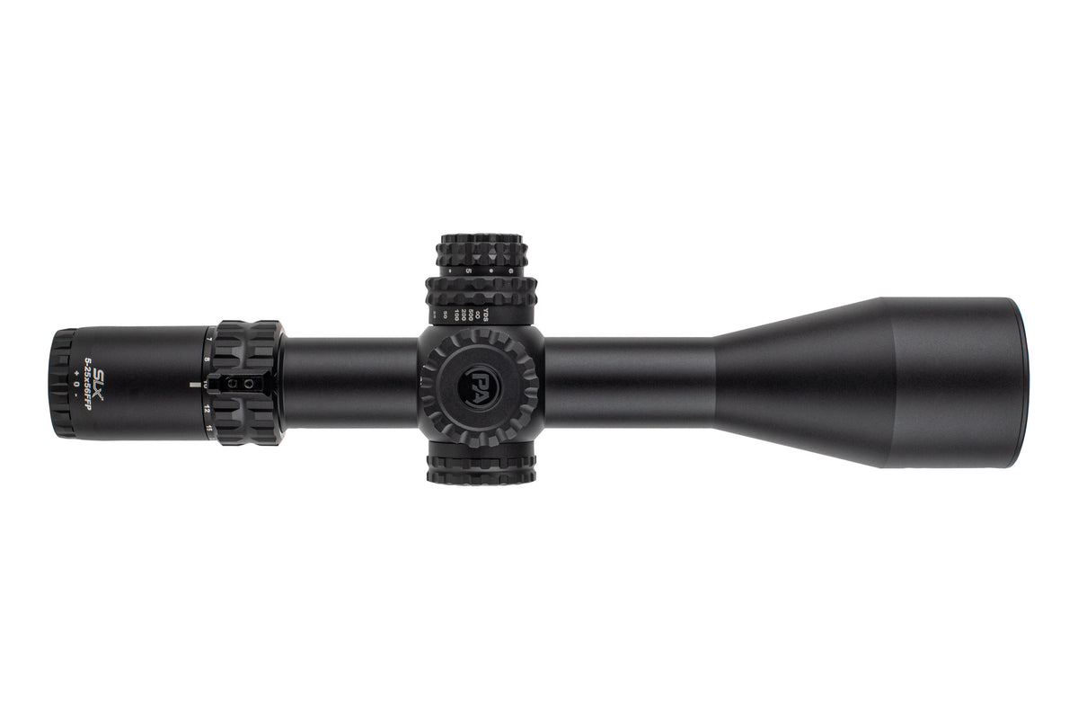 Primary Arms SLx 5-25x56 FFP - vista laterale completa