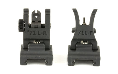 A.R.M.S., Inc., Sight, Fits Picatinny, Polymer Front and Rear Folding, Black