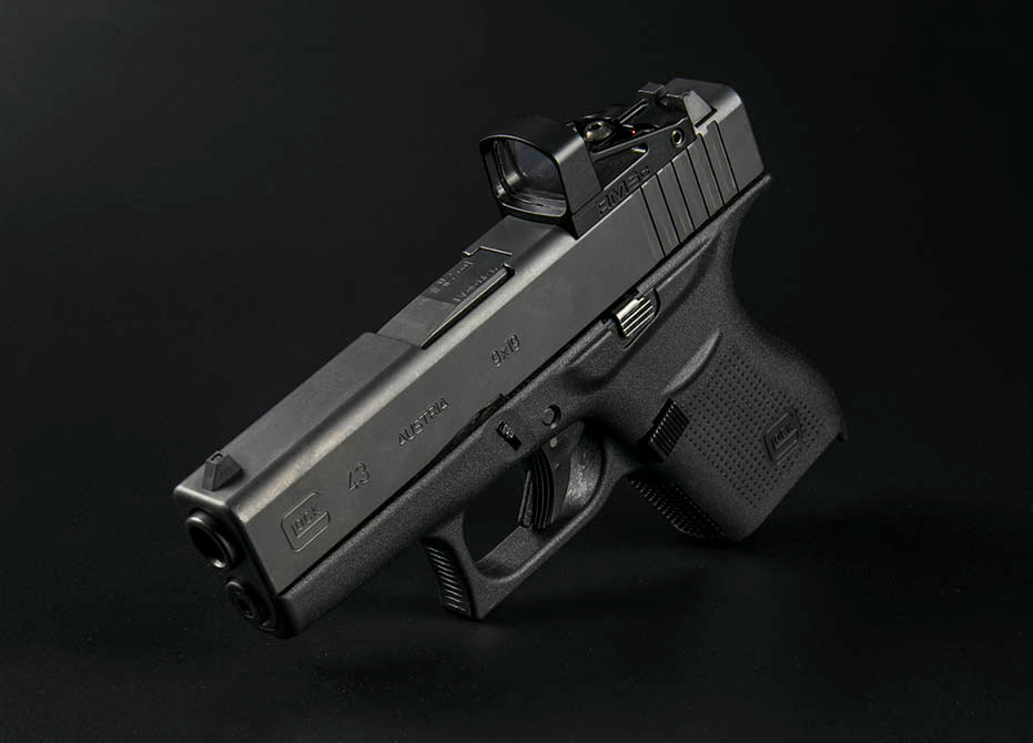 Shield Sights RMSc red dot montato su pistola compatta