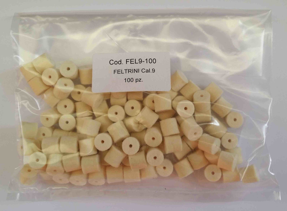 Feltrini Pulizia Cal. 9mm Box 100pz.
