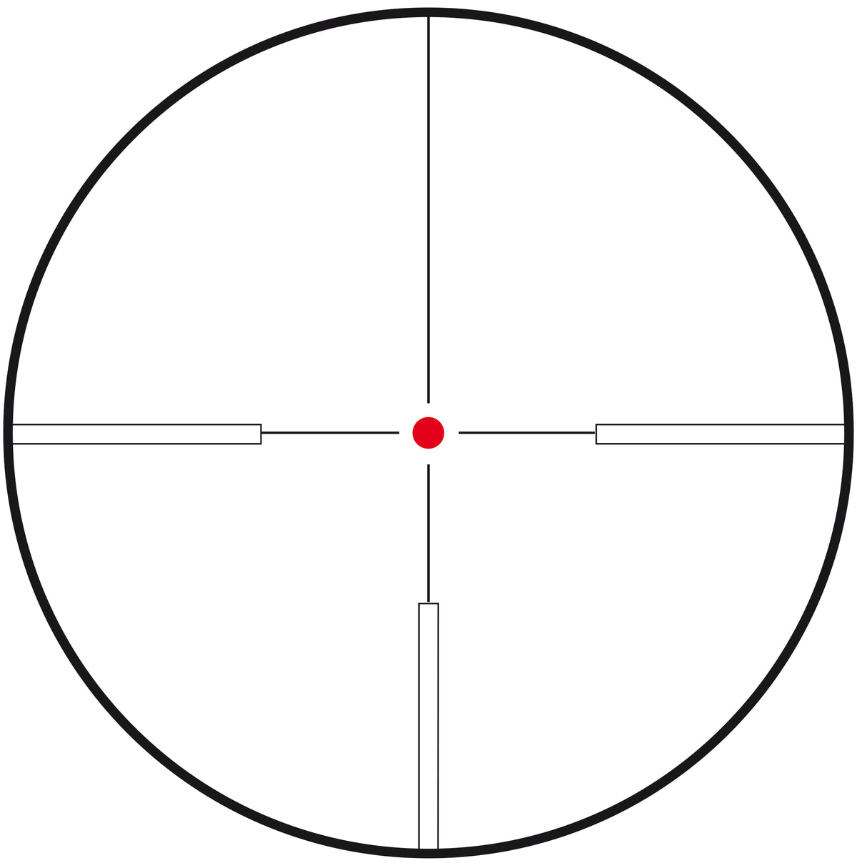 Reticolo German 4 con punto illuminato del Konus Glory 2-16x50