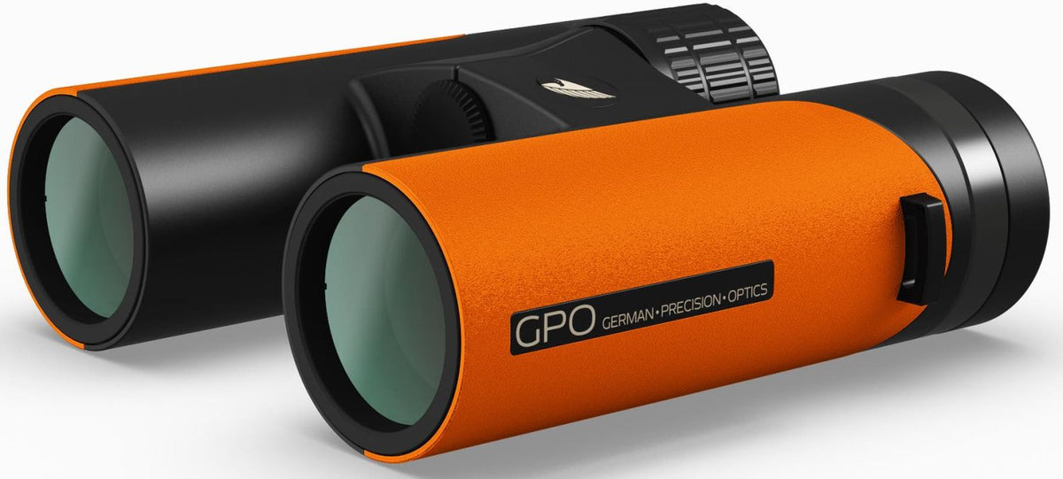 GPO Passion ED 10x32 arancione, vista degli obiettivi da 32 mm
