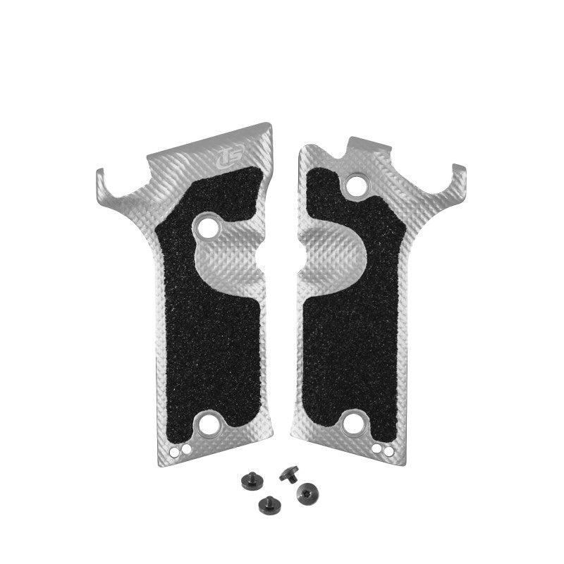 Toni System Guancette alleggerite per Beretta 92X Defensive (IDPA) – Argento