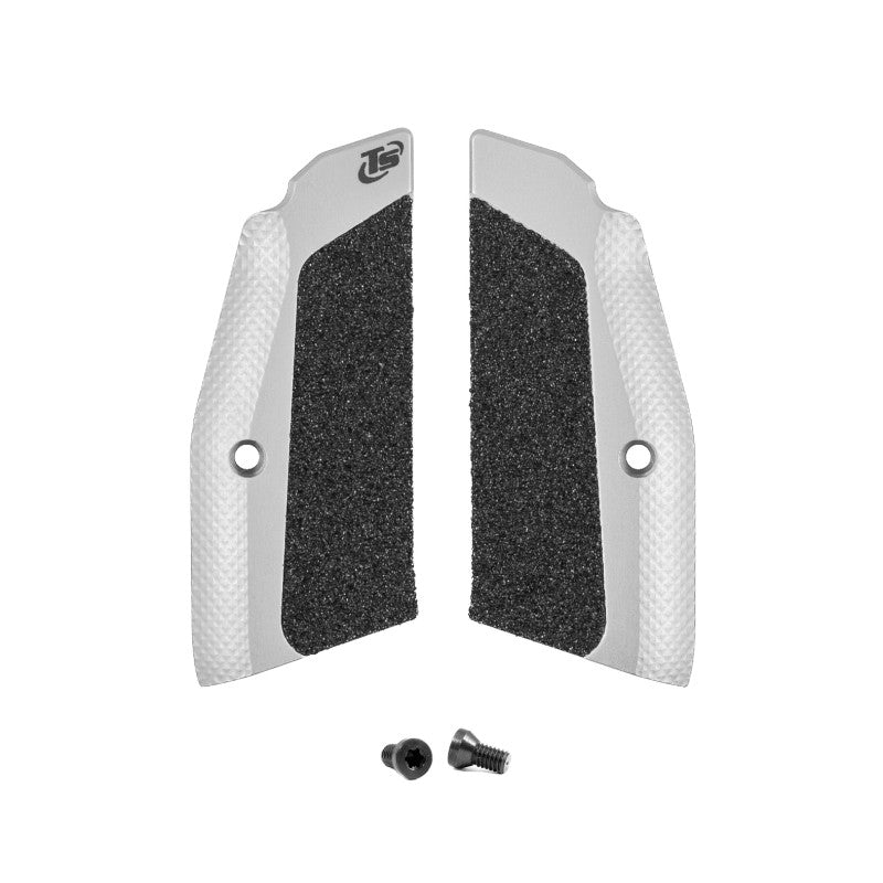 Toni System Guancette High Grip corte per CZ Shadow e Tactical Sport – Argento