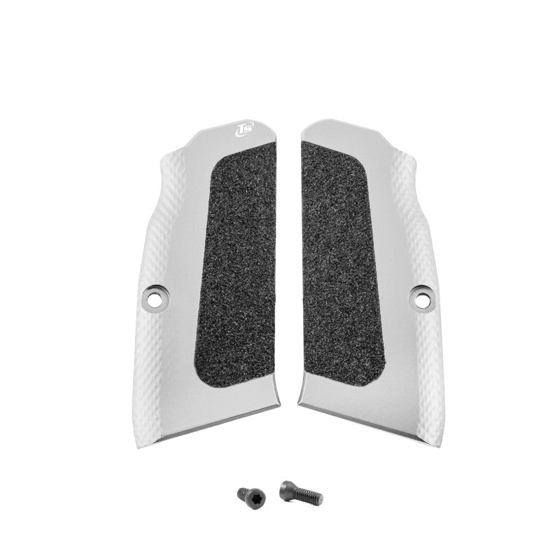 Toni System Guancette High-Grip lunghe, fusto small, per Tanfoglio – Argento