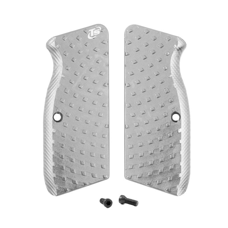 Toni System Guancette Vybram lunghe per Tanfoglio P19L-P21L-T95F Match – Argento