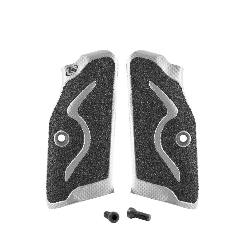 Toni System Guancette Sport Production lunghe, fusto small, per Tanfoglio – Argento