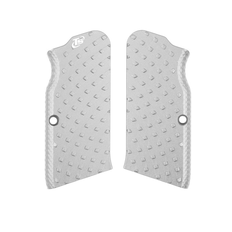 Toni System Guancette Vybram lunghe, fusto small, per Tanfoglio – Argento