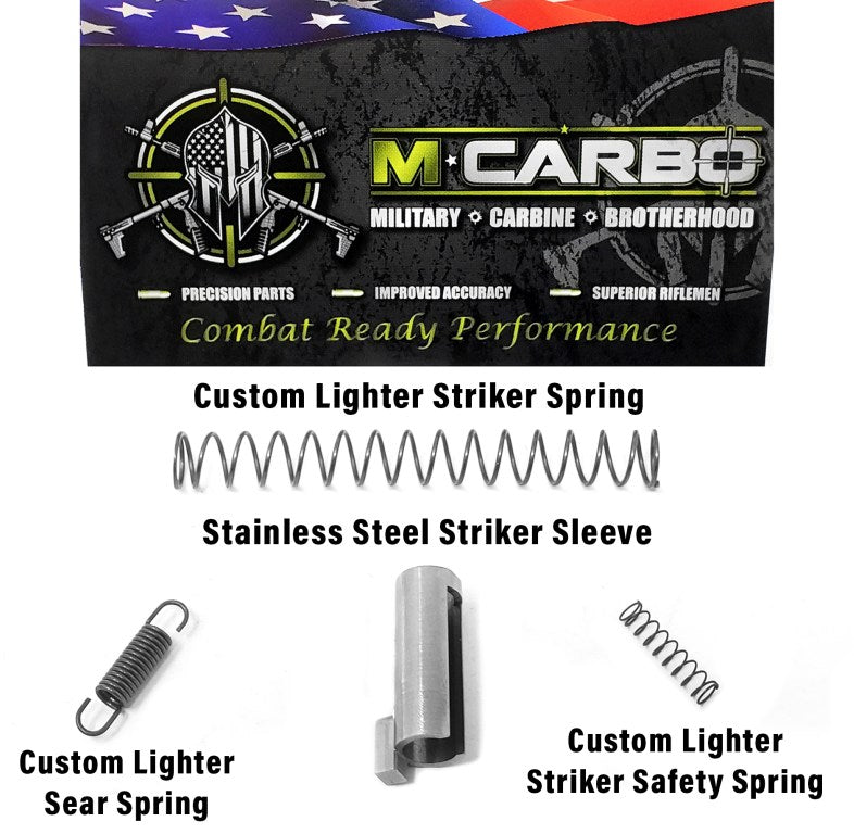 M*CARBO - Springfield Hellcat molla grilletto Kit & Stainless Steel Striker Sleeve