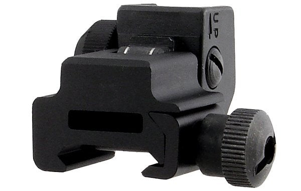 UTG Tacca di Mira Flip-up Rear Sight w/Windage Adj & Dual Aiming Apertures