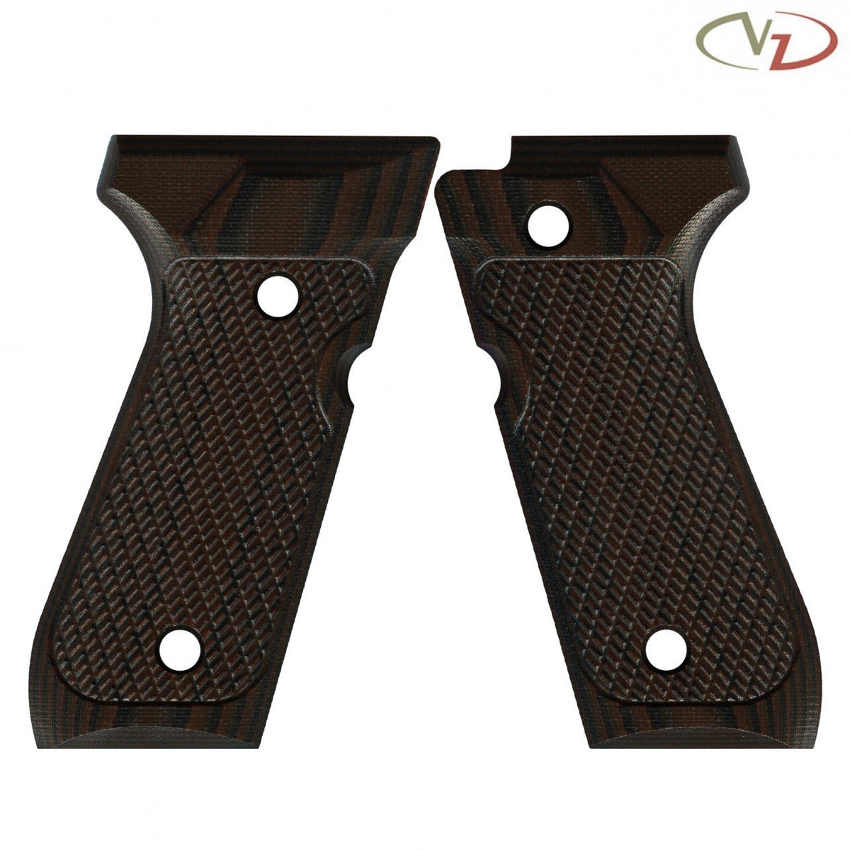 VZ Grips Tactical Slants - Black Cherry - Beretta 92/98