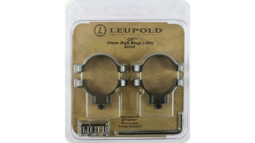 Leupold Quick Release Riflescope Rings Tube 30mm High - Black