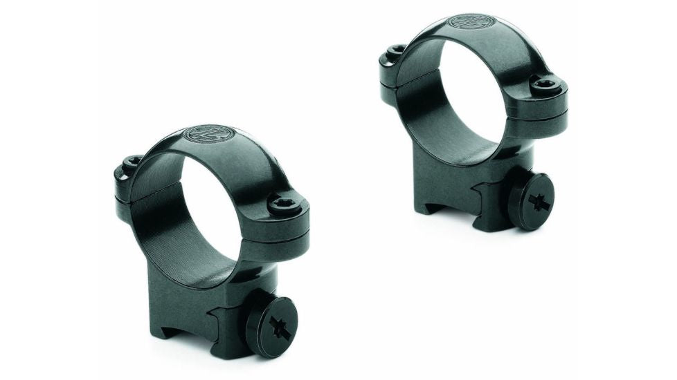 Leupold RM Rimfire No Tap Rings 13mm 0.84in Height 1in Tube Medium - Black