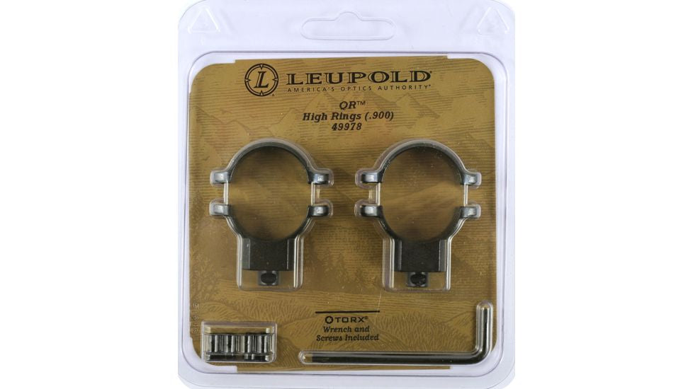 Leupold Quick Release Riflescope Rings Tube 1in High - Gloss Black