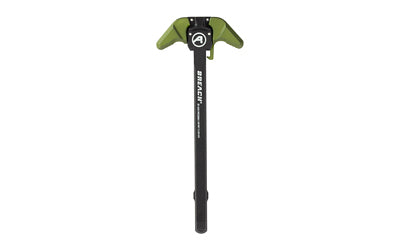 Aero Precision, BREACH, AR-15 Charging Handle, Ambidextrous, Large Lever, Gas Deflection Shelf, Anodized Finish, Black and Olive Drab Green