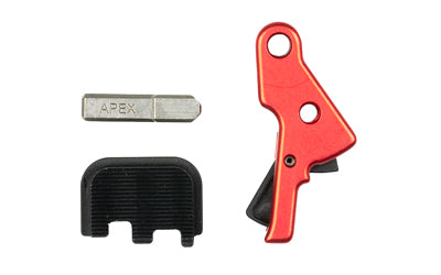 Apex Tactical Specialties, Action Enhancement Kit, Fits CZ P-10S/C/F, 9MM, Slide Cover Plate, Red