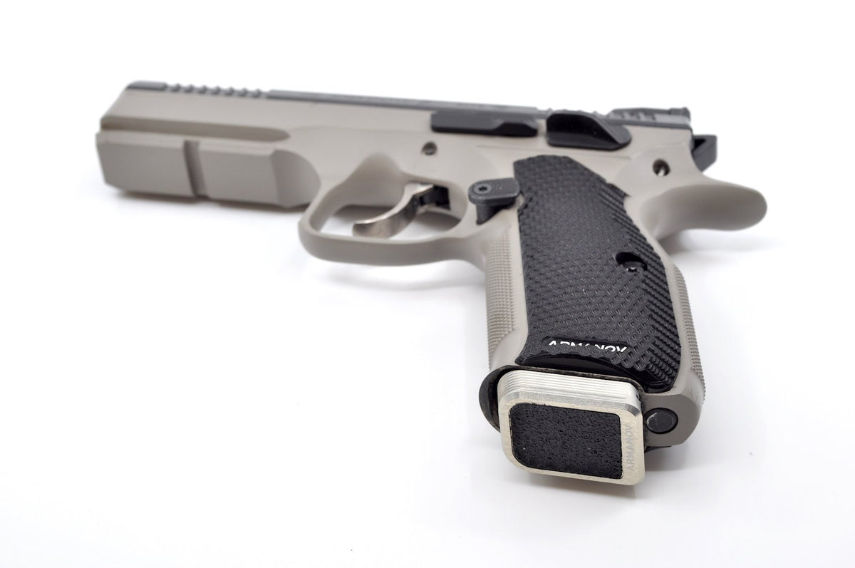 Armanov fondello caricatore +1 Rnd per Shadow 2 SP01 CZ 75 Race – argento – vista 4