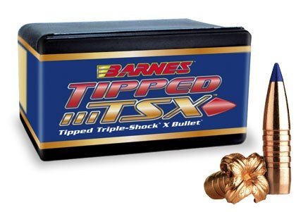 Palle Barnes Tipped TAC-TX calibro .30 (.308) 168 grani boat tail senza piombo, scatola da 50