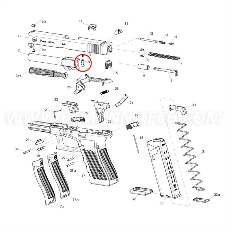 Eemann Tech Firing PIn Safety Safety for GLOCK