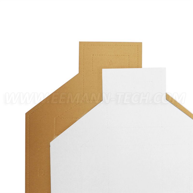 Eemann Tech Bersagli Tactical in cartone marrone/bianco – confezione da 100
