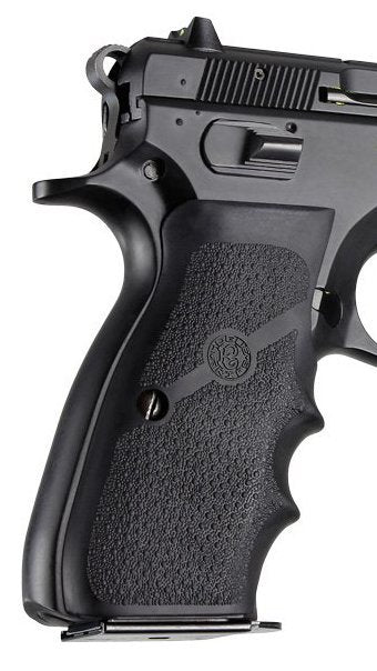 Hogue CZ-75 TZ-75 P-9 Rubber Wraparound w/ Finger Grooves Black