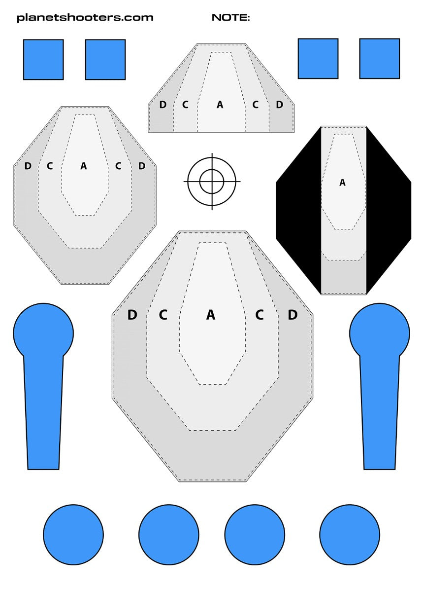Planet Shooters IPSC Dry Fire / Real Target 1pc.