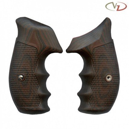 VZ Grips Smith & Wesson K/L-Frame Tactical Diamond Black Round Bottom - Black Cherry