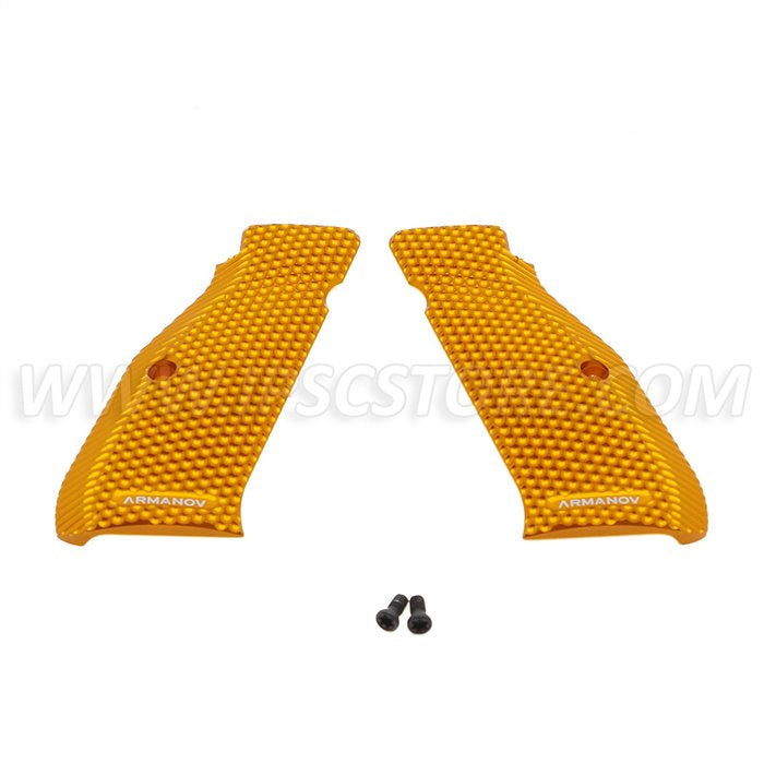Armanov SpidErgo GEN2 Pistol Grips for CZ Shadow 2, SP01 and 75 series SHORT SMALL - Gold