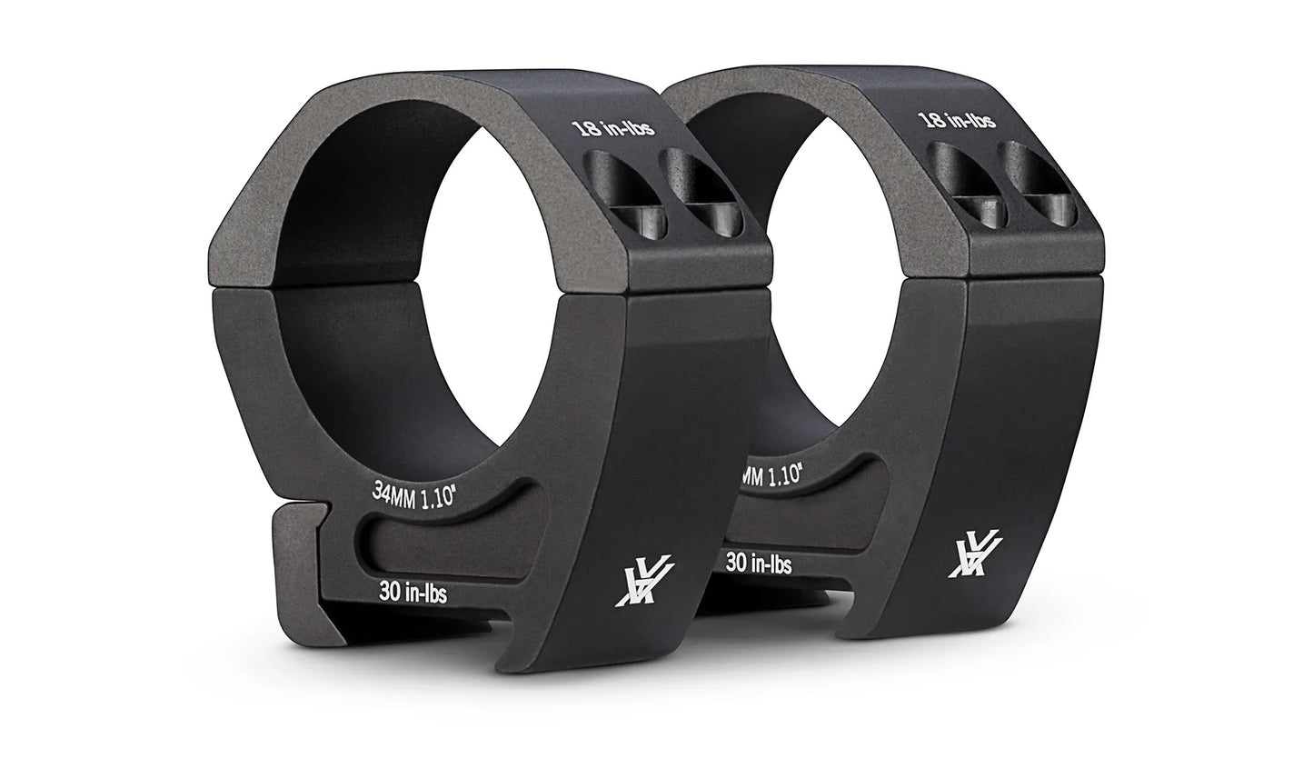 Vortex Optics PRO Riflescope Rings 34mm Diameter Medium