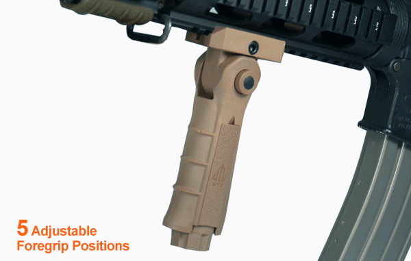 UTG Impugnatura Ambidestra Per AR-15 Regolabile FDE