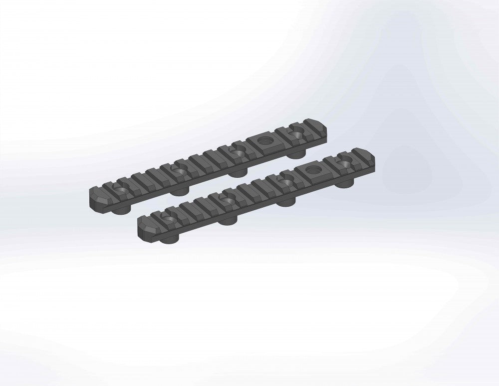 MDT 6.5" Picatinny Side Rail HS3 2 Pack - Black