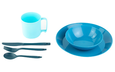Ultimate Survival Technologies, PackWare Dish Set, Blue
