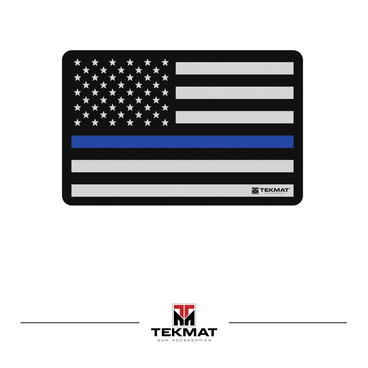 TEKMAT Police Blue Line Support Gun Cleaning Mat 28x43cm