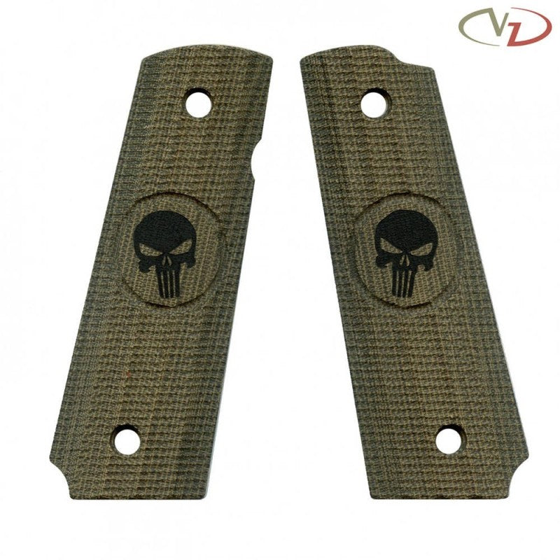 VZ Grips guancette Gator Back Punisher per 1911 full size Green