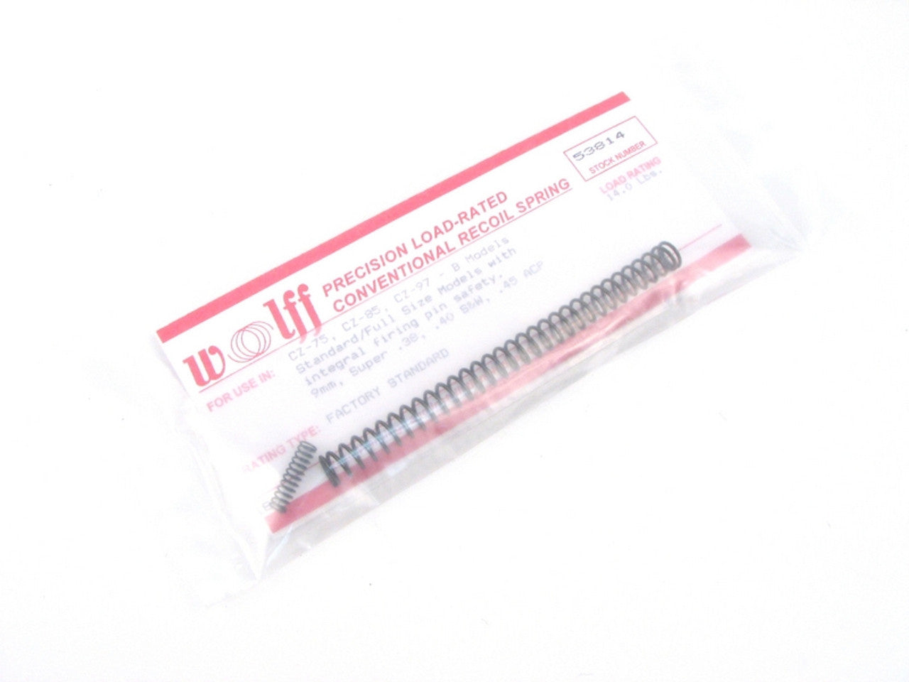 Wolff Precision CZ 75 Series Recoil Spring - 13Lbs