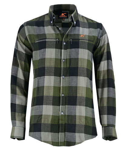Konustex Patron camicia a quadri da uomo, vista frontale