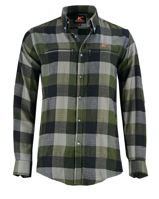 Konustex Patron camicia a quadri da uomo, vista frontale