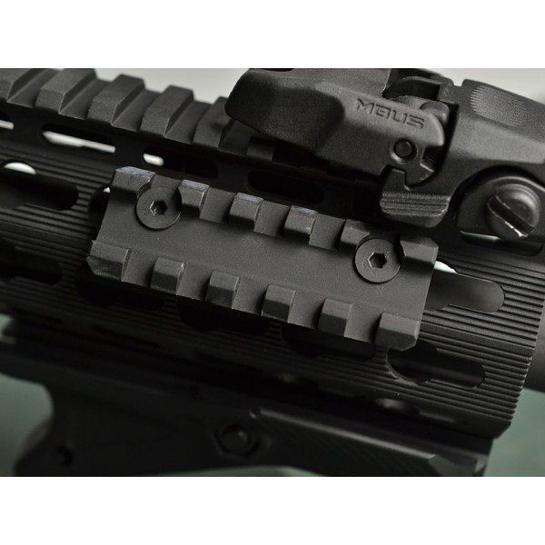 Strike Industries 5 Slot Aluminum KeyMod Short Rail Section for 45degree Panel