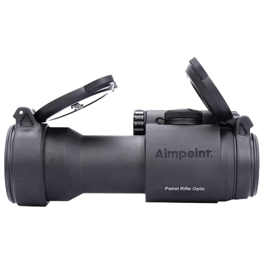 Aimpoint PRO 2 MOA con attacco QRP2 e distanziale – vista laterale