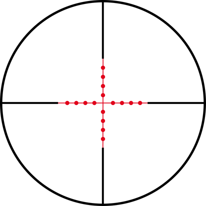 Reticolo Mil-Dot illuminato del Konus Konuspro AS-34