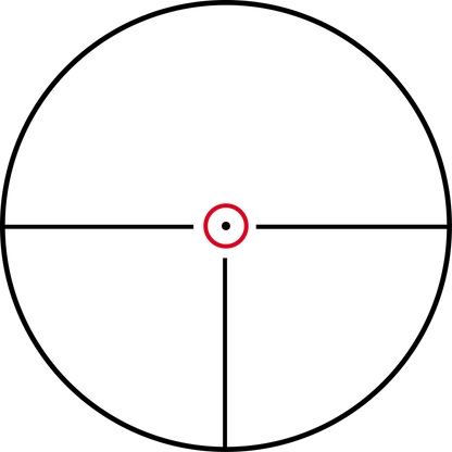 Reticolo Circle-Dot illuminato del Konus Konuspro M-30 1-4x24
