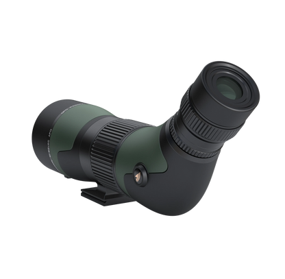 GPO Passion 16-48x65 APO spotting scope, vista posteriore con oculare inclinato