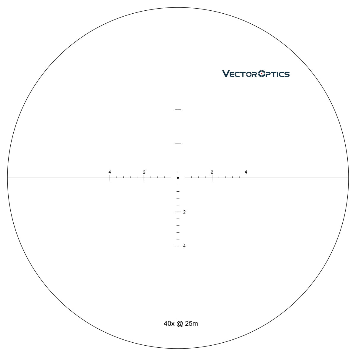Vector Optics Sentinel-X Riflescope 10-40x50mm Center Dot Reticle